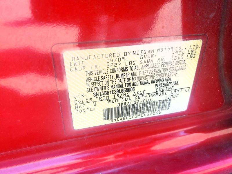 Aukcja sprzedaży 2009 Nissan Sentra, vin: 3N1AB61E39L658006, numer aukcji: 52604526