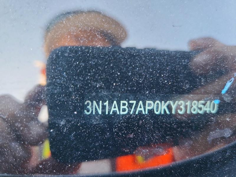 Продаж на аукціоні авто 2019 Nissan Sentra, vin: 3N1AB7AP0KY318540, номер лоту: 54527896