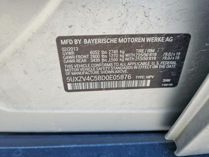 Aukcja sprzedaży 2013 Bmw X5, vin: 5UXZV4C58D0E05876, numer aukcji: 51910646