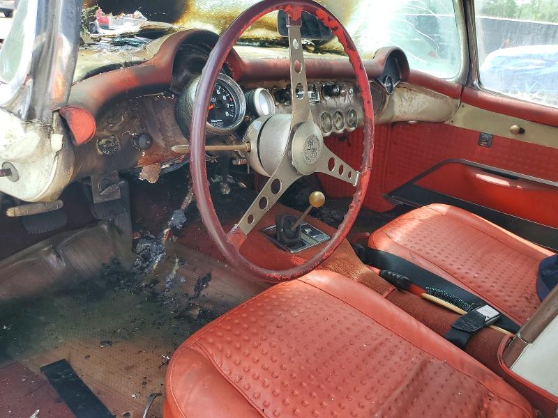 55021956 :رقم المزاد ، E57S105422 vin ، 1957 Chevrolet Corvette مزاد بيع