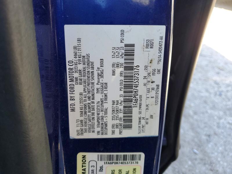 Aukcja sprzedaży 2014 Ford Fusion, vin: 1FA6P0H74E5373176, numer aukcji: 52521346