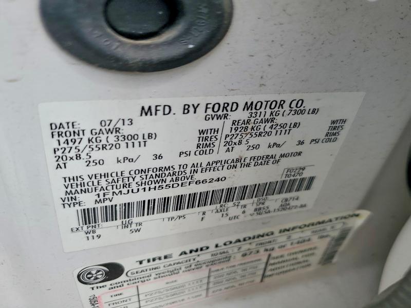 Aukcja sprzedaży 2013 Ford Expedition, vin: 1FMJU1H55DEF66240, numer aukcji: 53586946