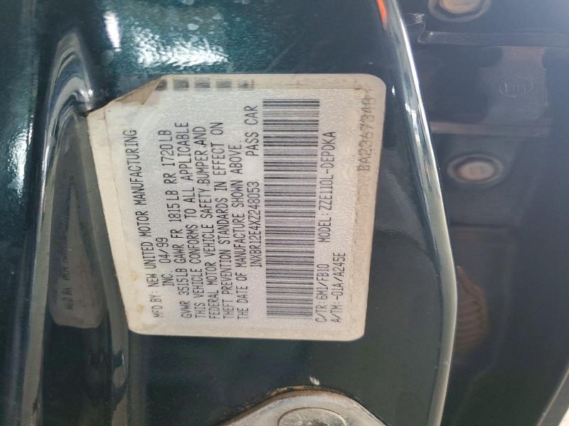 52937346 :رقم المزاد ، 1NXBR12E4XZ248053 vin ، 1999 Toyota Corolla مزاد بيع