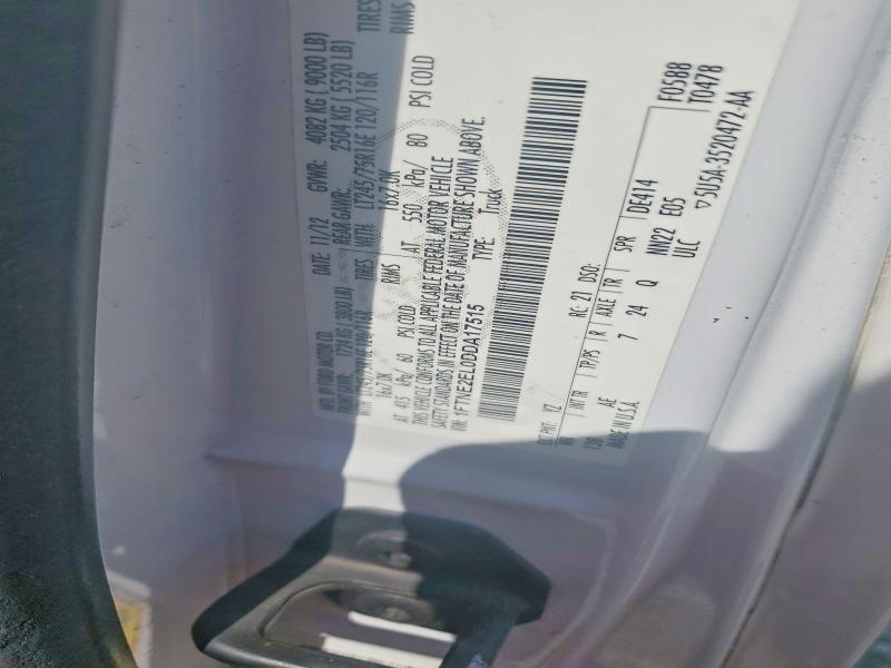 53118246 :رقم المزاد ، 1FTNE2EL0DDA17515 vin ، 2013 Ford Econoline مزاد بيع