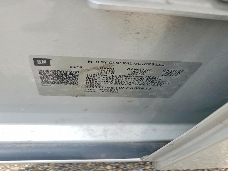 54911266 :رقم المزاد ، 1G1ZD5ST9LF005823 vin ، 2020 Chevrolet Malibu مزاد بيع
