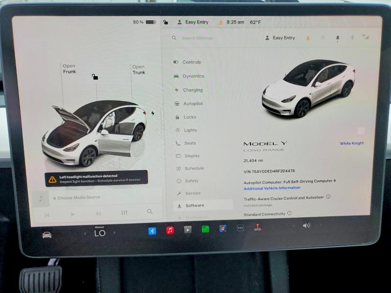 53589256 :رقم المزاد ، 7SAYGDED4RF204478 vin ، 2024 Tesla Model Y مزاد بيع