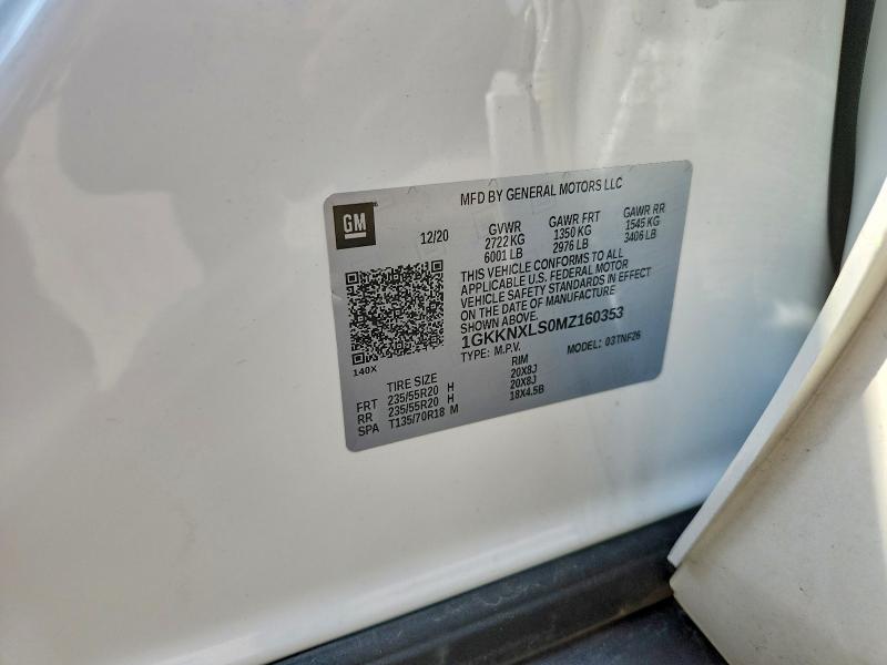 Продаж на аукціоні авто 2021 Gmc Acadia, vin: 1GKKNXLS0MZ160353, номер лоту: 54297126