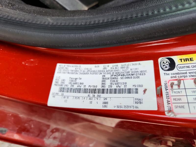 Продажа на аукционе авто 2019 Ford Fiesta, vin: 3FADP4BJ3KM121623, номер лота: 53951236