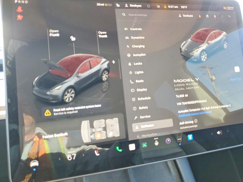 Продаж на аукціоні авто 2023 Tesla Model Y, vin: 7SAYGDEE3PF664642, номер лоту: 52692436