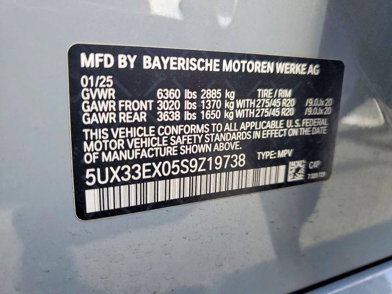 Продажа на аукционе авто 2025 Bmw X6, vin: 5UX33EX05S9Z19738, номер лота: 52076496
