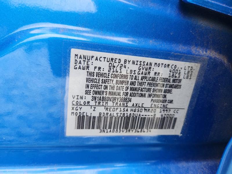 53070546 :رقم المزاد ، 3N1AB8DV3RY368634 vin ، 2024 Nissan Sentra مزاد بيع