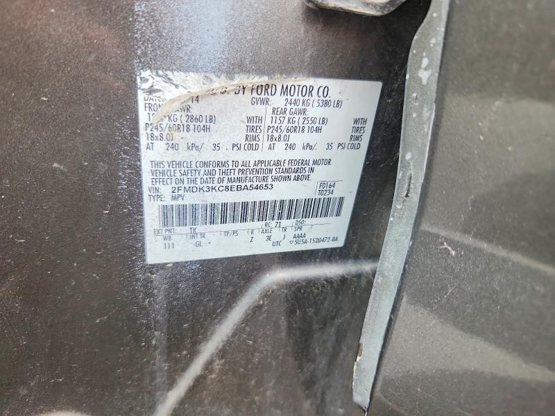Продажа на аукционе авто 2014 Ford Edge, vin: 2FMDK3KC8EBA54653, номер лота: 54023306