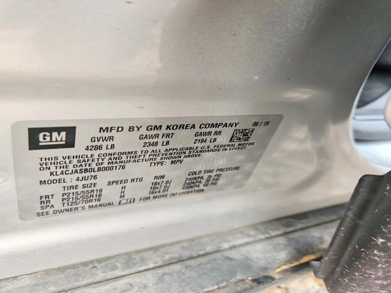 Продажа на аукционе авто 2020 Buick Encore, vin: KL4CJASB0LB000176, номер лота: 54399846