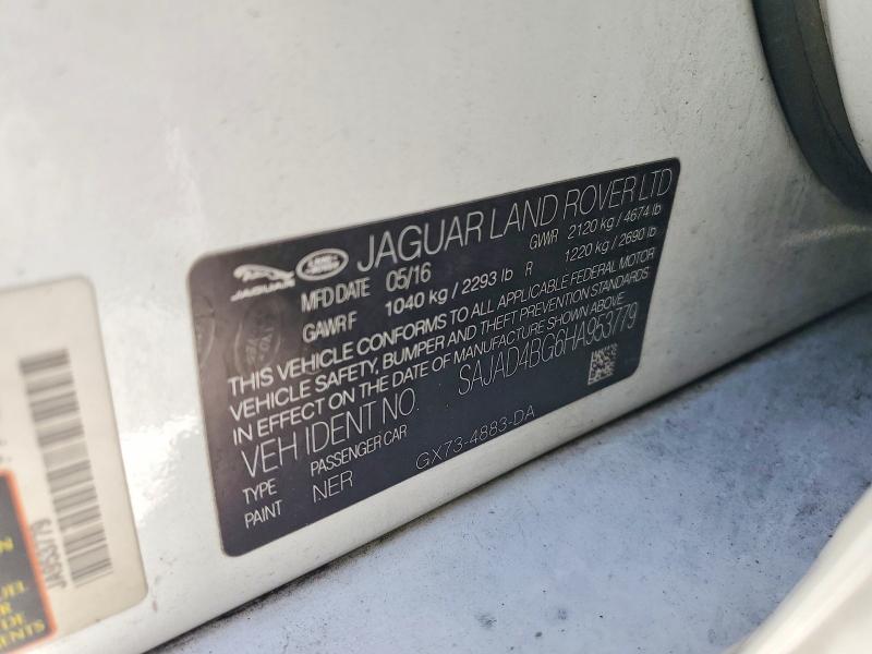 Продаж на аукціоні авто 2017 Jaguar Xe, vin: SAJAD4BG6HA953779, номер лоту: 54691566