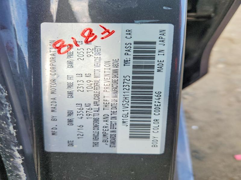 Продажа на аукционе авто 2017 Mazda 6, vin: JM1GL1V52H1123725, номер лота: 53111306