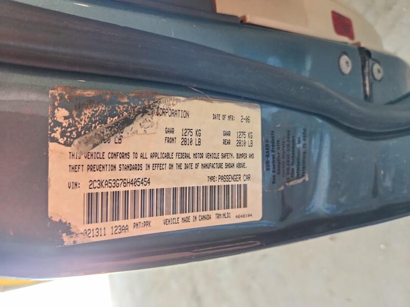 54621756 :رقم المزاد ، 2C3KA53G76H405454 vin ، 2006 Chrysler 300 مزاد بيع