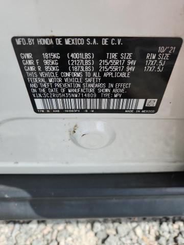 2022 Honda Hr-v მანქანა იყიდება აუქციონზე, vin: 3CZRU5H35NM714809, აუქციონის ნომერი: 52408816