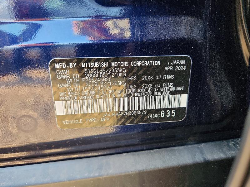 Продажа на аукционе авто 2024 Mitsubishi Outlander, vin: JA4J4VA87RZ063979, номер лота: 52254856
