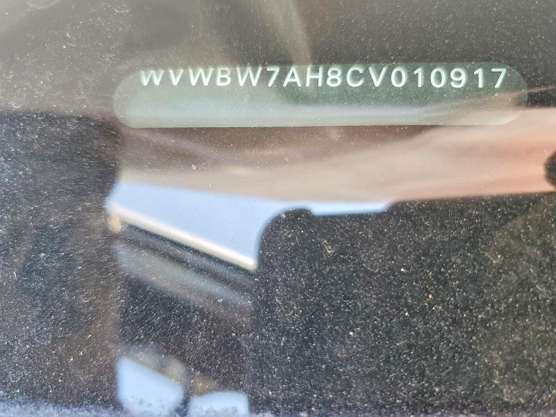 52481586 :رقم المزاد ، WVWBW7AH8CV010917 vin ، 2012 Volkswagen Eos مزاد بيع
