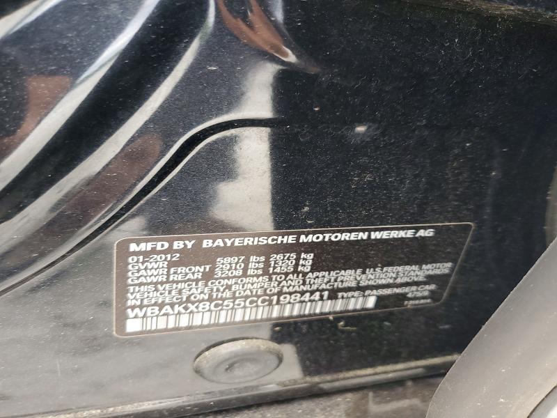 Продажа на аукционе авто 2012 Bmw 750, vin: WBAKX8C55CC198441, номер лота: 52935146