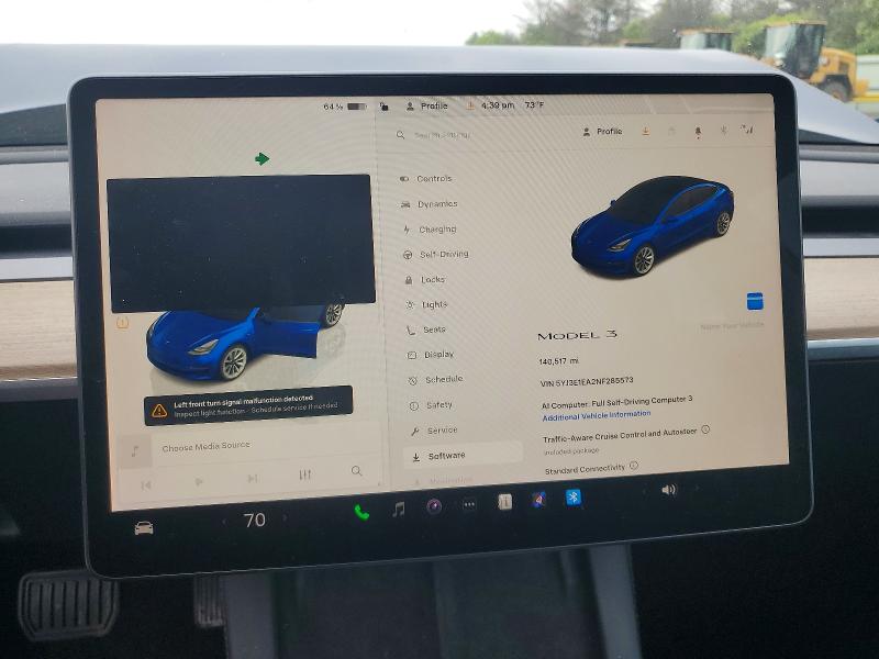 Продаж на аукціоні авто 2022 Tesla Model 3, vin: 5YJ3E1EA2NF285573, номер лоту: 55635846
