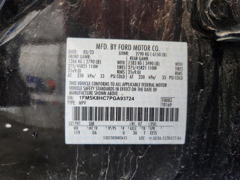 Продажа на аукционе авто 2023 Ford Explorer, vin: 1FM5K8HC7PGA93724, номер лота: 55061146