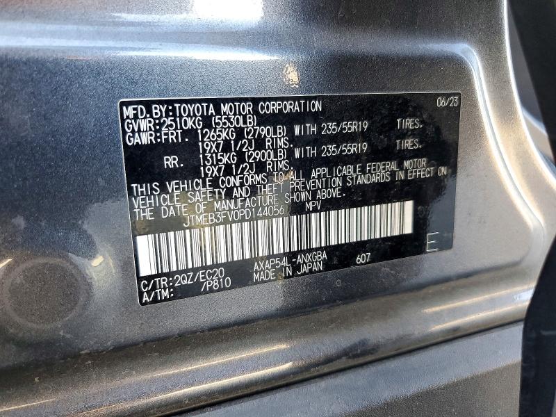 2023 Toyota Rav4 Prime მანქანა იყიდება აუქციონზე, vin: JTMEB3FV0PD144056, აუქციონის ნომერი: 54196826