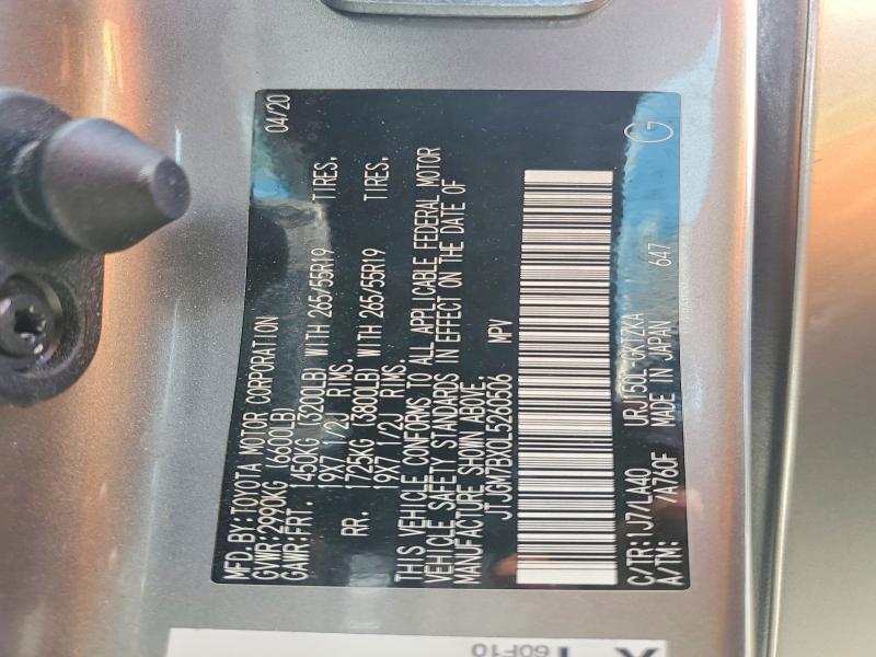 Продаж на аукціоні авто 2020 Lexus Gx, vin: JTJGM7BX0L5260506, номер лоту: 53928176
