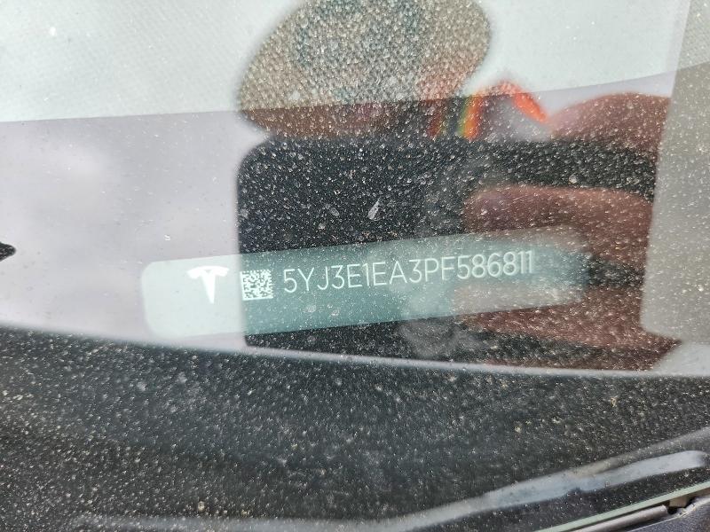 52960806 :رقم المزاد ، 5YJ3E1EA3PF586811 vin ، 2023 Tesla Model 3 مزاد بيع