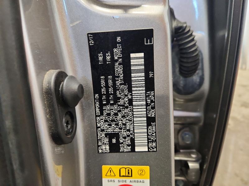 53745086 :رقم المزاد ، JTJYARBZXJ2098733 vin ، 2018 Lexus Nx 300 مزاد بيع
