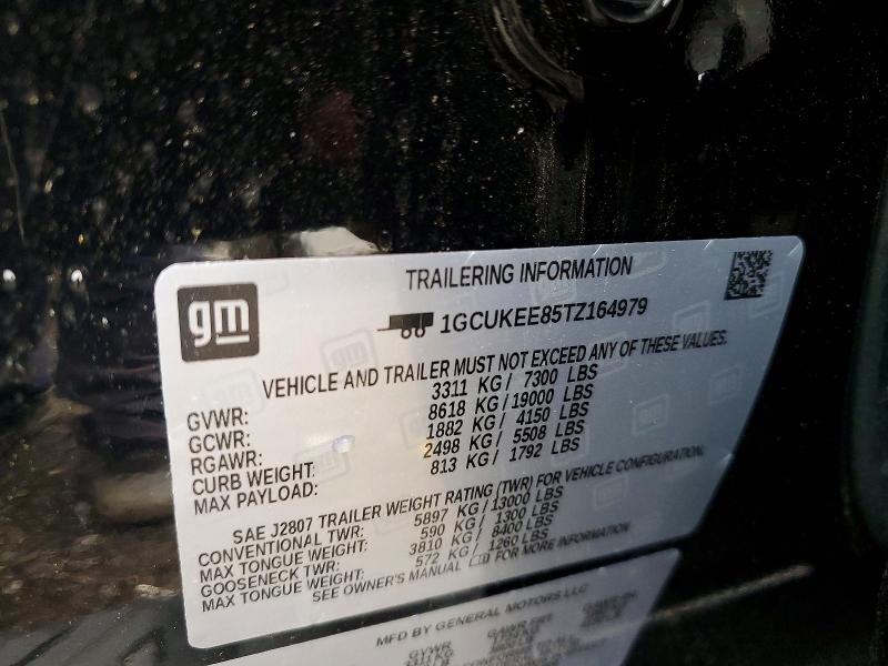 Aukcja sprzedaży 2026 Chevrolet Silverado, vin: 1GCUKEE85TZ164979, numer aukcji: 54314656