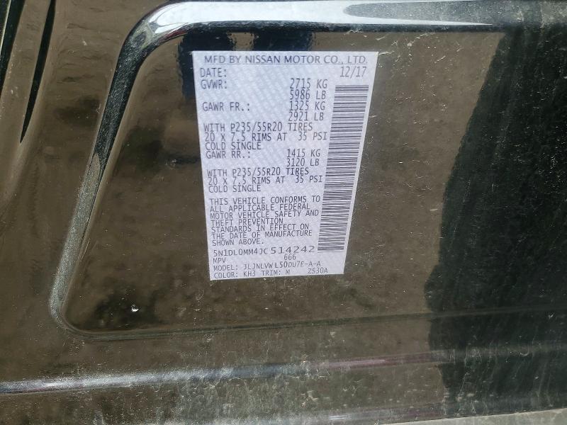 Aukcja sprzedaży 2018 Infiniti Qx60, vin: 5N1DL0MM4JC514242, numer aukcji: 53342566