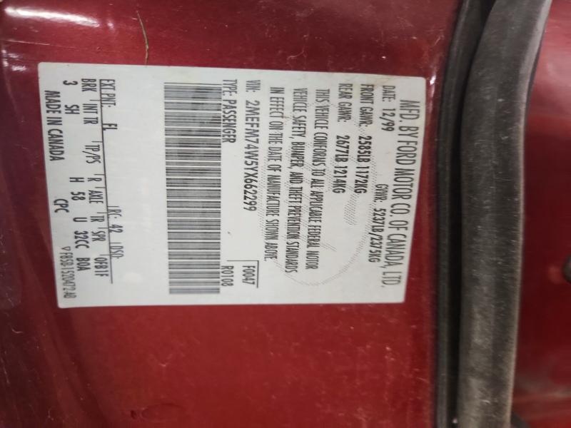 Продажа на аукционе авто 2000 Mercury Grand Marquis, vin: 2MEFM74W5YX662299, номер лота: 54142986