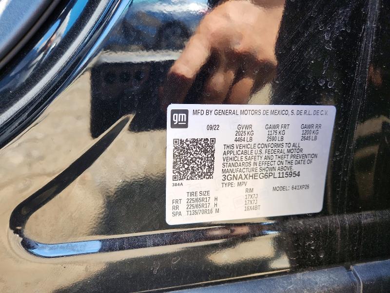 Aukcja sprzedaży 2023 Chevrolet Equinox, vin: 3GNAXHEG6PL115954, numer aukcji: 55491306