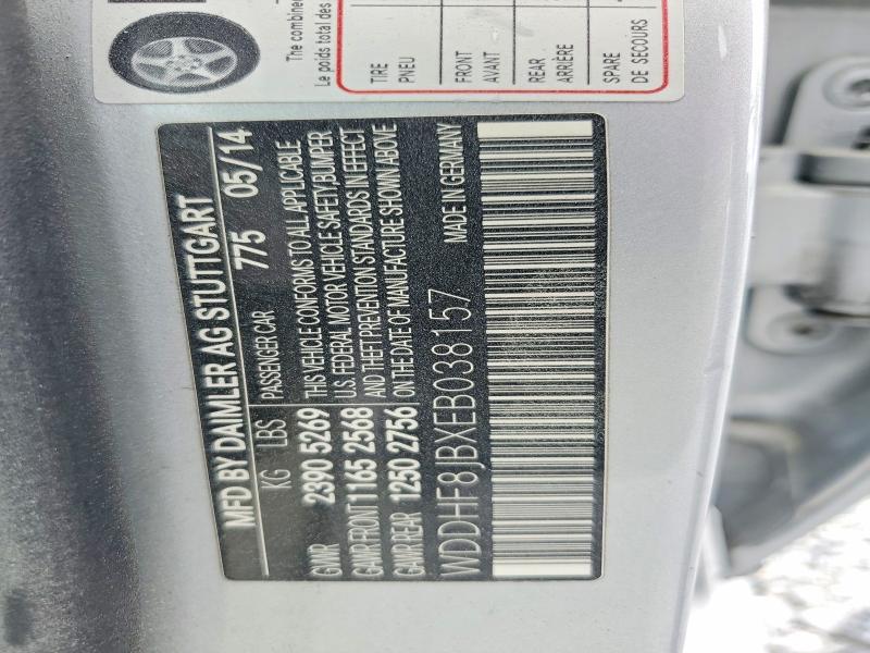 53220806 :رقم المزاد ، WDDHF8JBXEB038157 vin ، 2014 Mercedes-benz E350 مزاد بيع