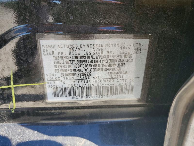 Aukcja sprzedaży 2025 Nissan Sentra, vin: 3N1AB8BV5SY209932, numer aukcji: 54043016