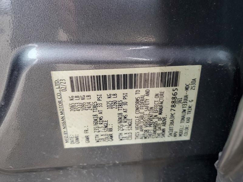 Aukcja sprzedaży 2023 Nissan Rogue, vin: 5N1BT3BA3PC788865, numer aukcji: 52734026