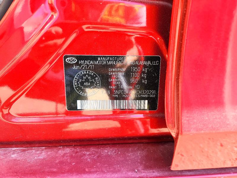 Продаж на аукціоні авто 2012 Hyundai Sonata, vin: 5NPEC4AC7CH320291, номер лоту: 54582776