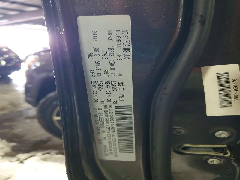 52739106 :رقم المزاد ، 3C4NJDDB2KT733260 vin ، 2019 Jeep Compass مزاد بيع