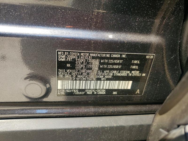 Продаж на аукціоні авто 2021 Toyota Rav4, vin: 2T3F1RFV3MC156714, номер лоту: 54949186