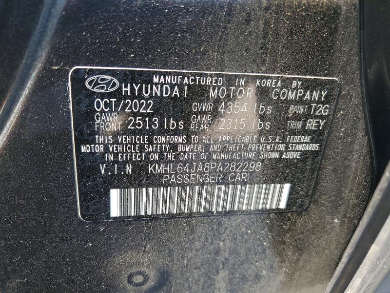 Aukcja sprzedaży 2023 Hyundai Sonata, vin: KMHL64JA8PA282298, numer aukcji: 52313786