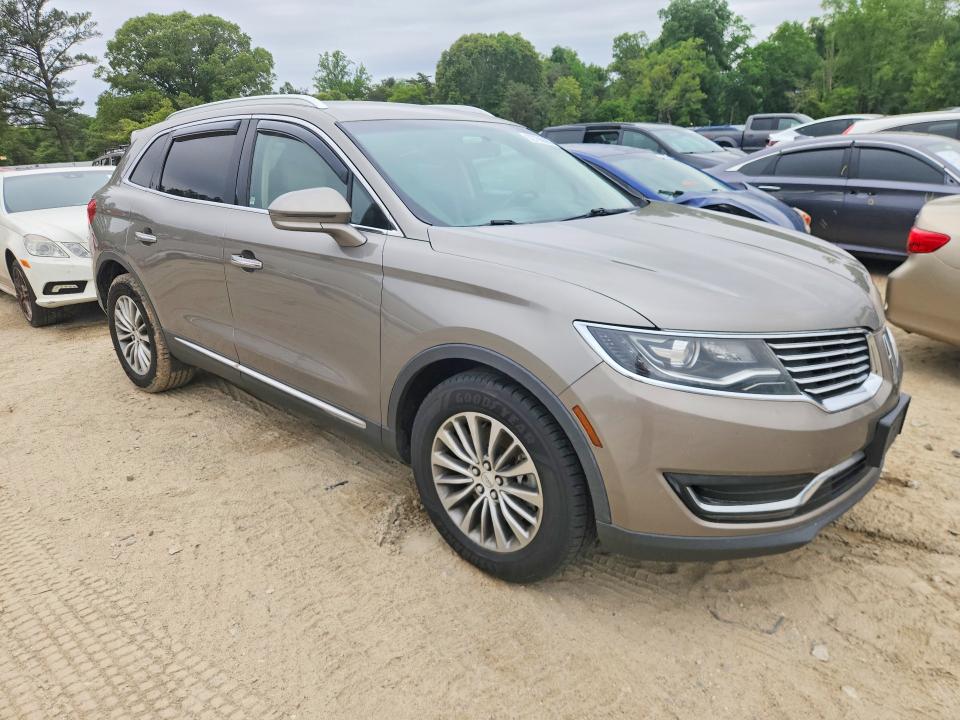 52766896 :رقم المزاد ، 2LMTJ8KR9GBL72613 vin ، 2016 Lincoln Mkx مزاد بيع
