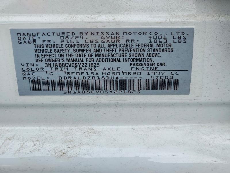 Продаж на аукціоні авто 2025 Nissan Sentra, vin: 3N1AB8CV0SY221825, номер лоту: 52535426