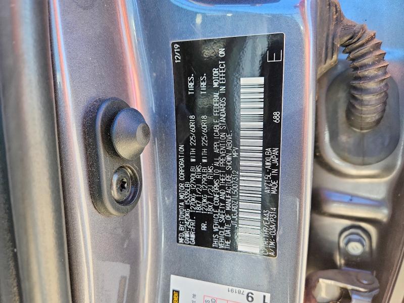 Aukcja sprzedaży 2020 Lexus Nx, vin: JTJGJRDZ1L5007312, numer aukcji: 52726386