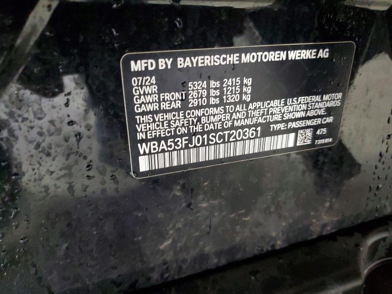 Продажа на аукционе авто 2025 Bmw 530, vin: WBA53FJ01SCT20361, номер лота: 54079136