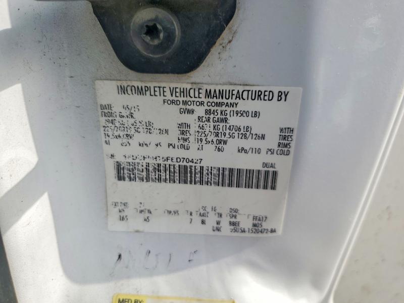 55273126 :رقم المزاد ، 1FDUF5HT5FED70427 vin ، 2015 Ford F550 مزاد بيع