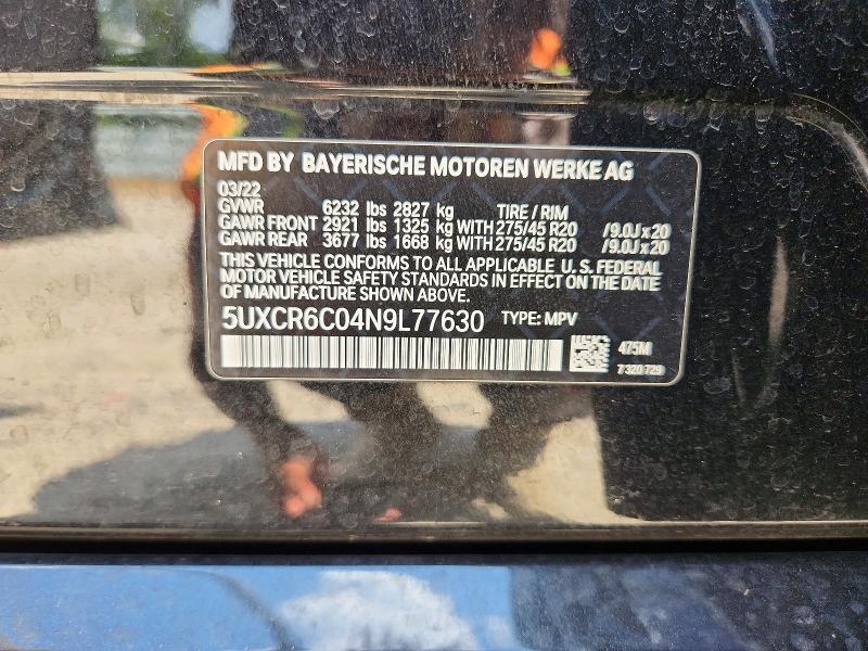 Продажа на аукционе авто 2022 Bmw X5, vin: 5UXCR6C04N9L77630, номер лота: 54510206
