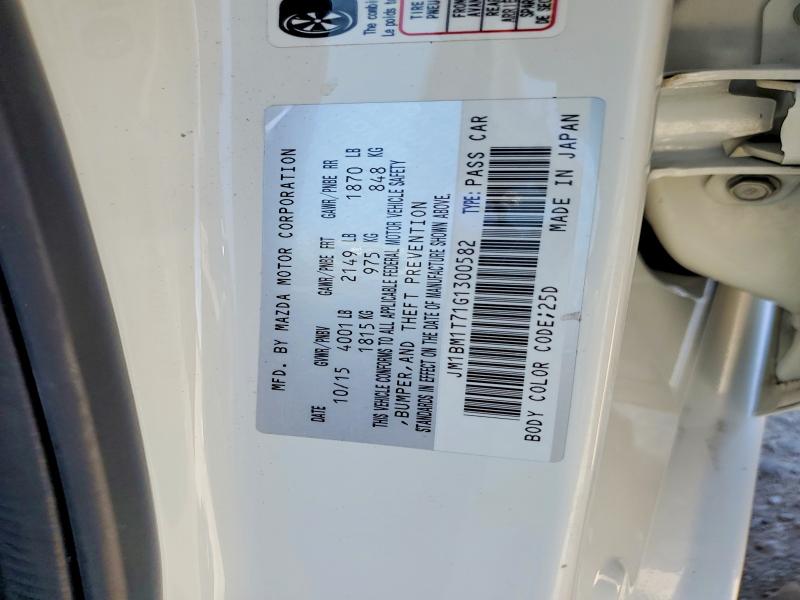 Продажа на аукционе авто 2016 Mazda 3, vin: JM1BM1T71G1300582, номер лота: 54929336