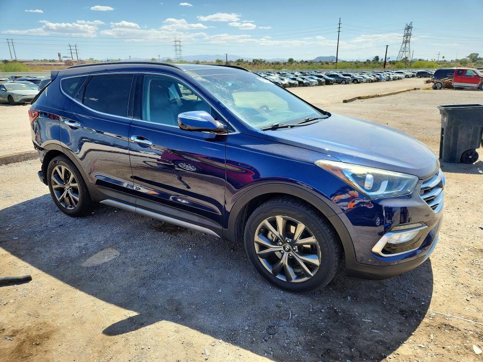 54320196 :رقم المزاد ، 5XYZW4LAXJG515679 vin ، 2018 Hyundai Santa Fe Sport مزاد بيع