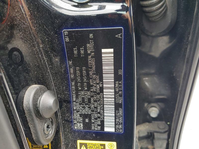Продажа на аукционе авто 2019 Toyota Highlander, vin: 5TDJZRFH7KS606469, номер лота: 53310886